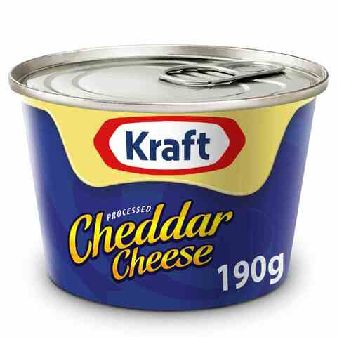 Kraft Cheddar Cheese Cans 190G Kraft Cheddar Cheese Cans 190G