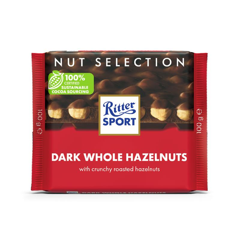 Ritter Sport Dark Whole Hazelnuts 100gm