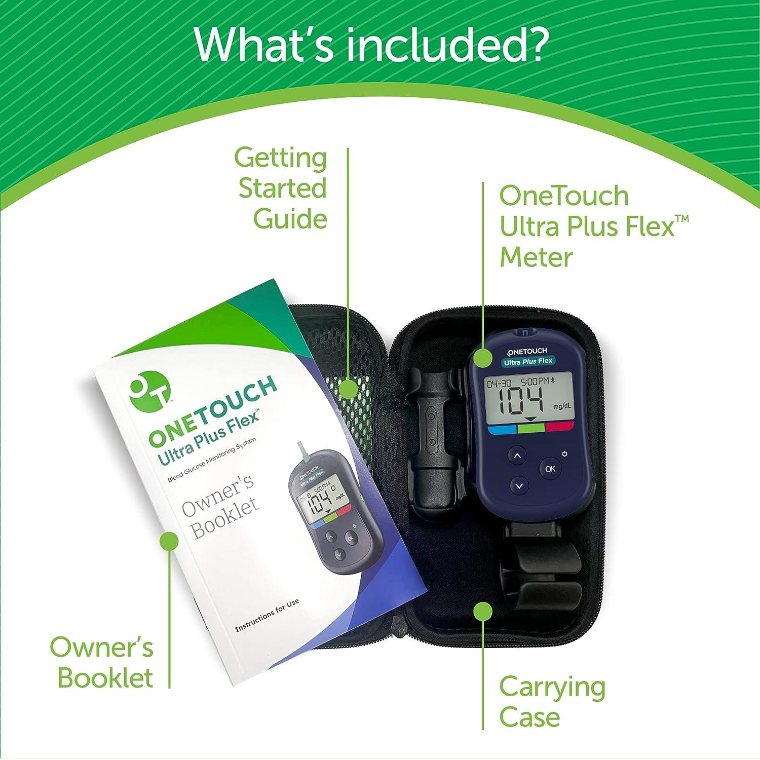 Onetouch Select Plus Glucose Meter With Strips 100Pcs