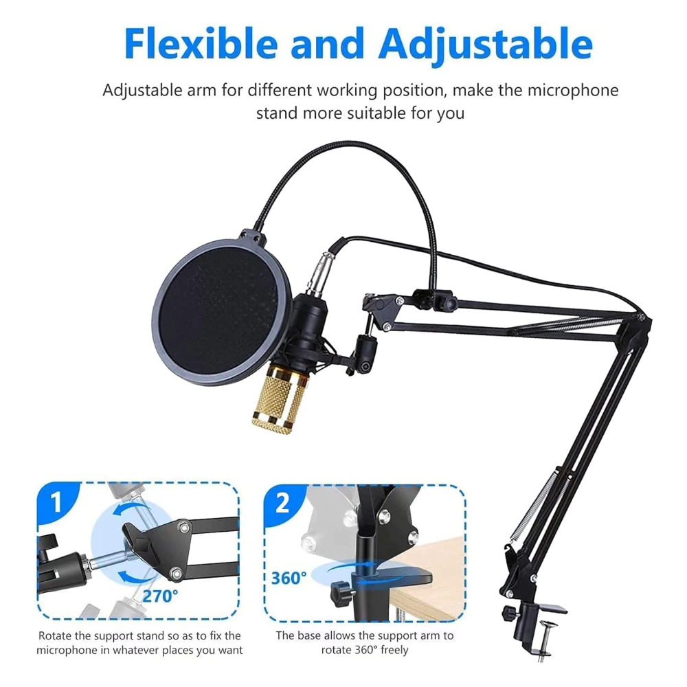 Compond Microphone Professional Condenser Microphone Kit