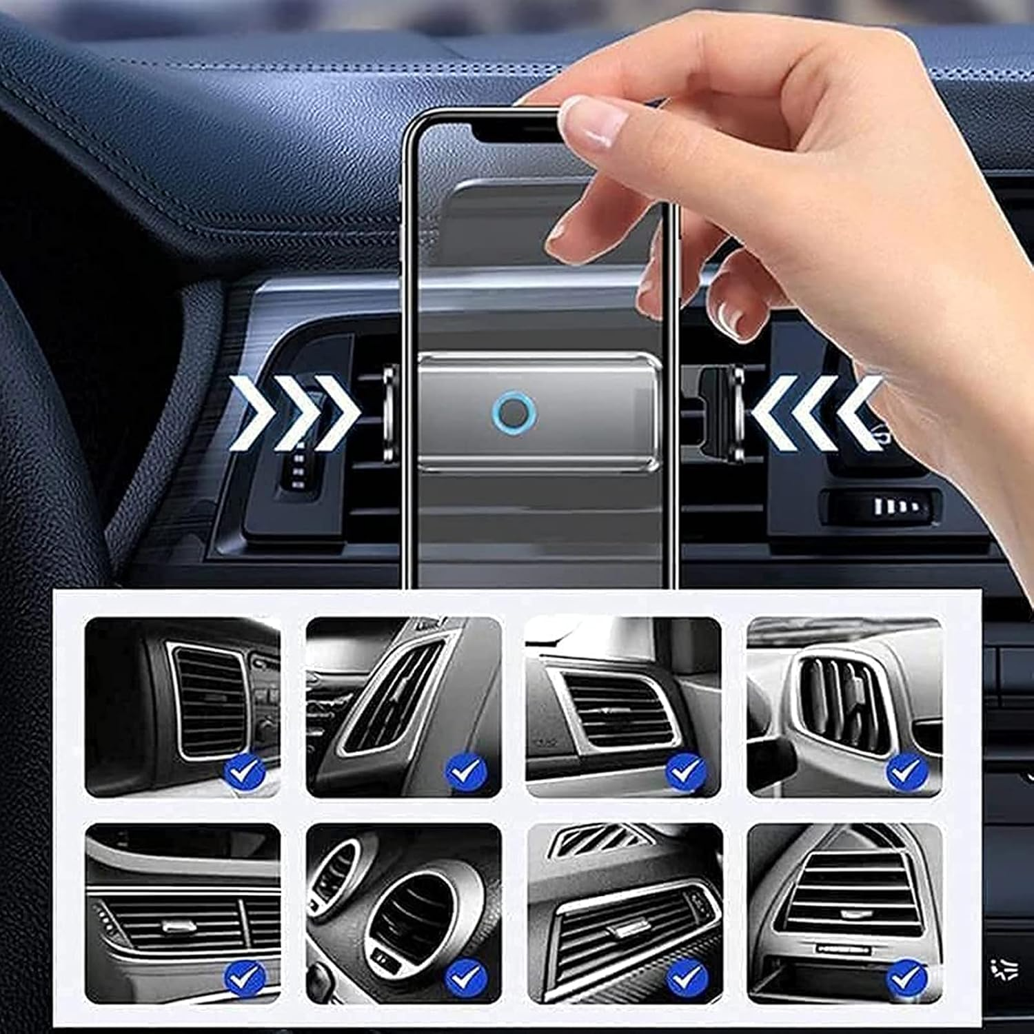 Smart Automatic Multi Electric 360 Car Mobile Phone Support Holder Car ...