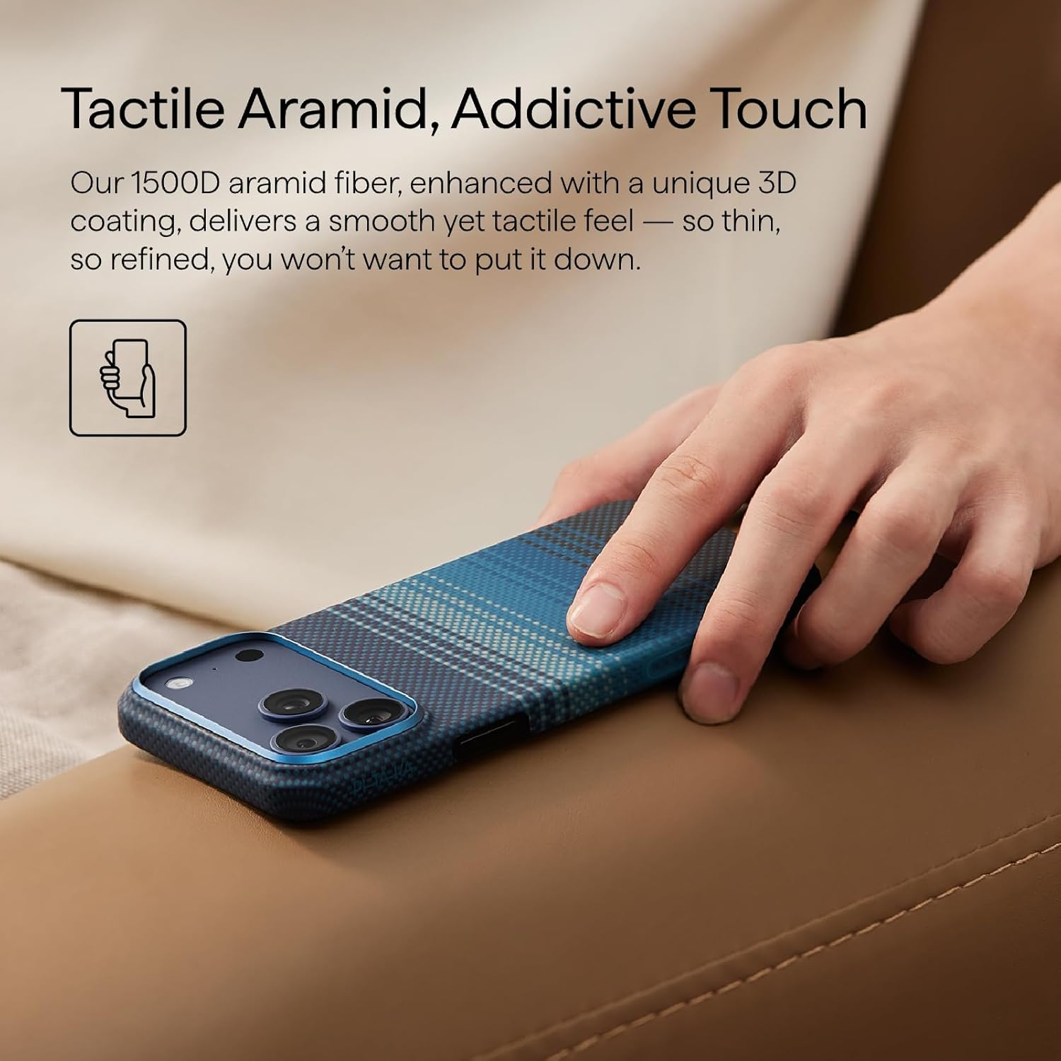 Pitaka aramid ultra guard case for iphone 17 pro max-moonrise