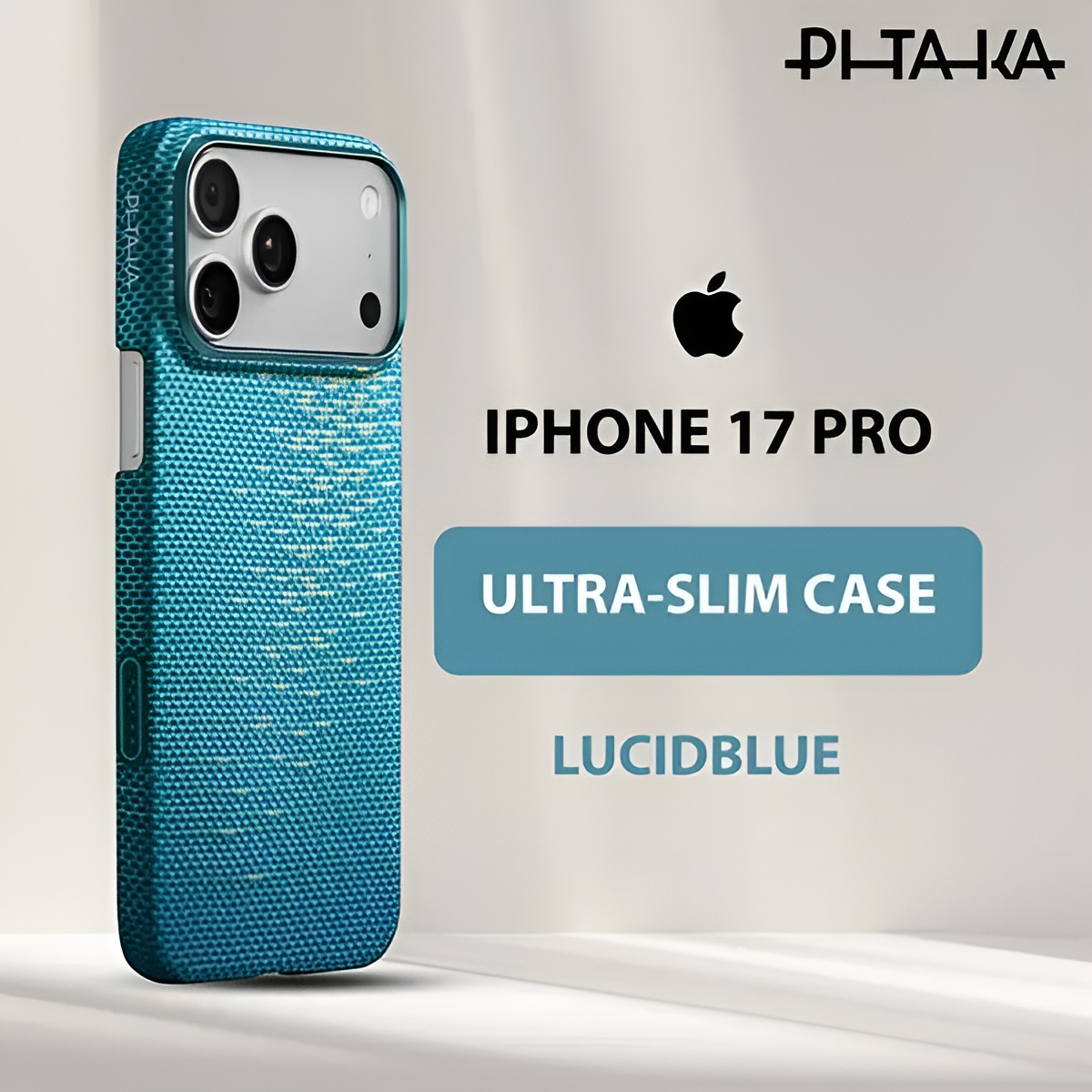 Pitaka Ultra-slim Case iPhone 17 Series Pro / Pro Max - Lucid Blue