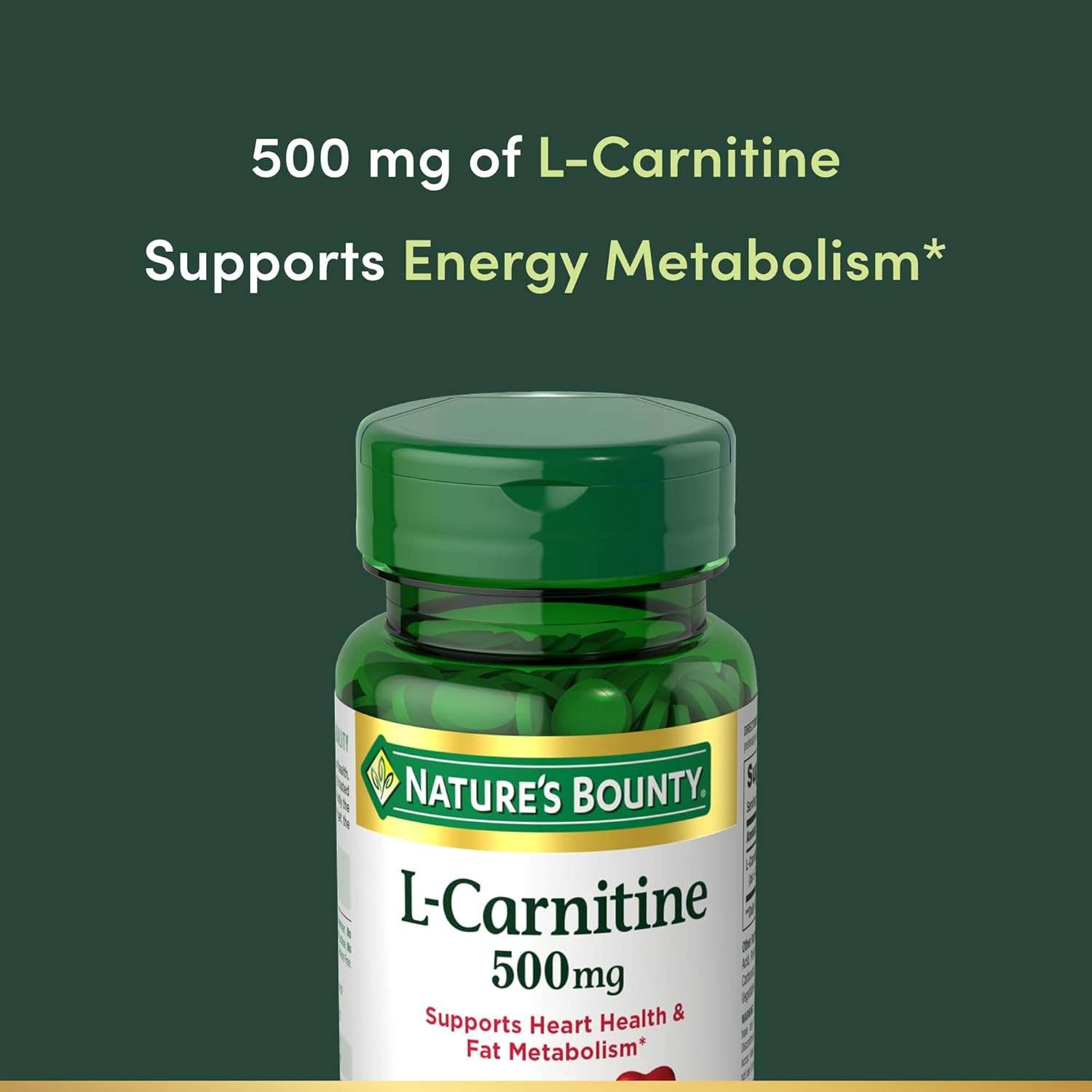 optimum l carnitine 500 mg 60 tablet  L-Carnitine Tabs   Nutrition      Shop L-Carnitine Nature's Bounty 500mg