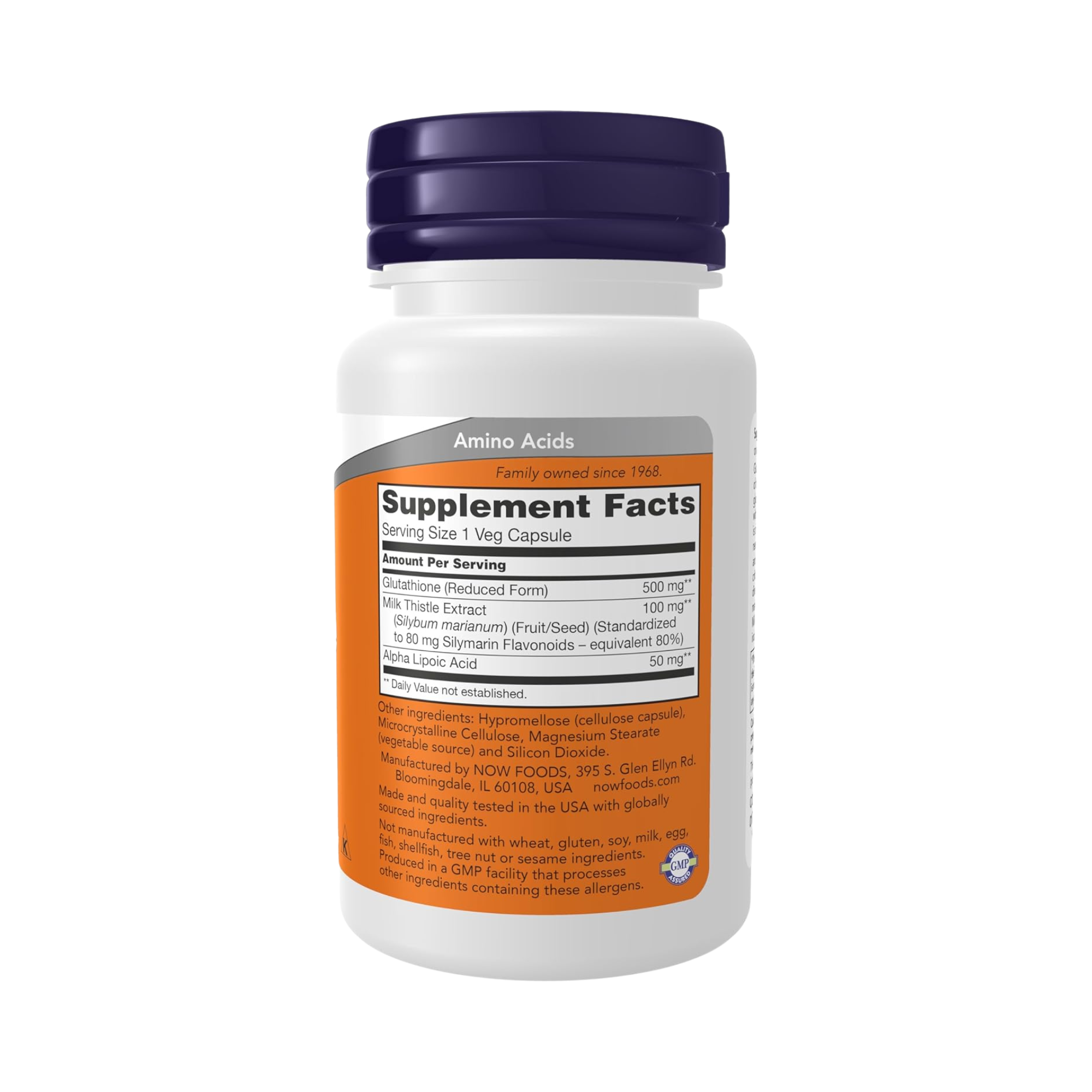 Now Foods Glutathione Capsules 500mg 30's