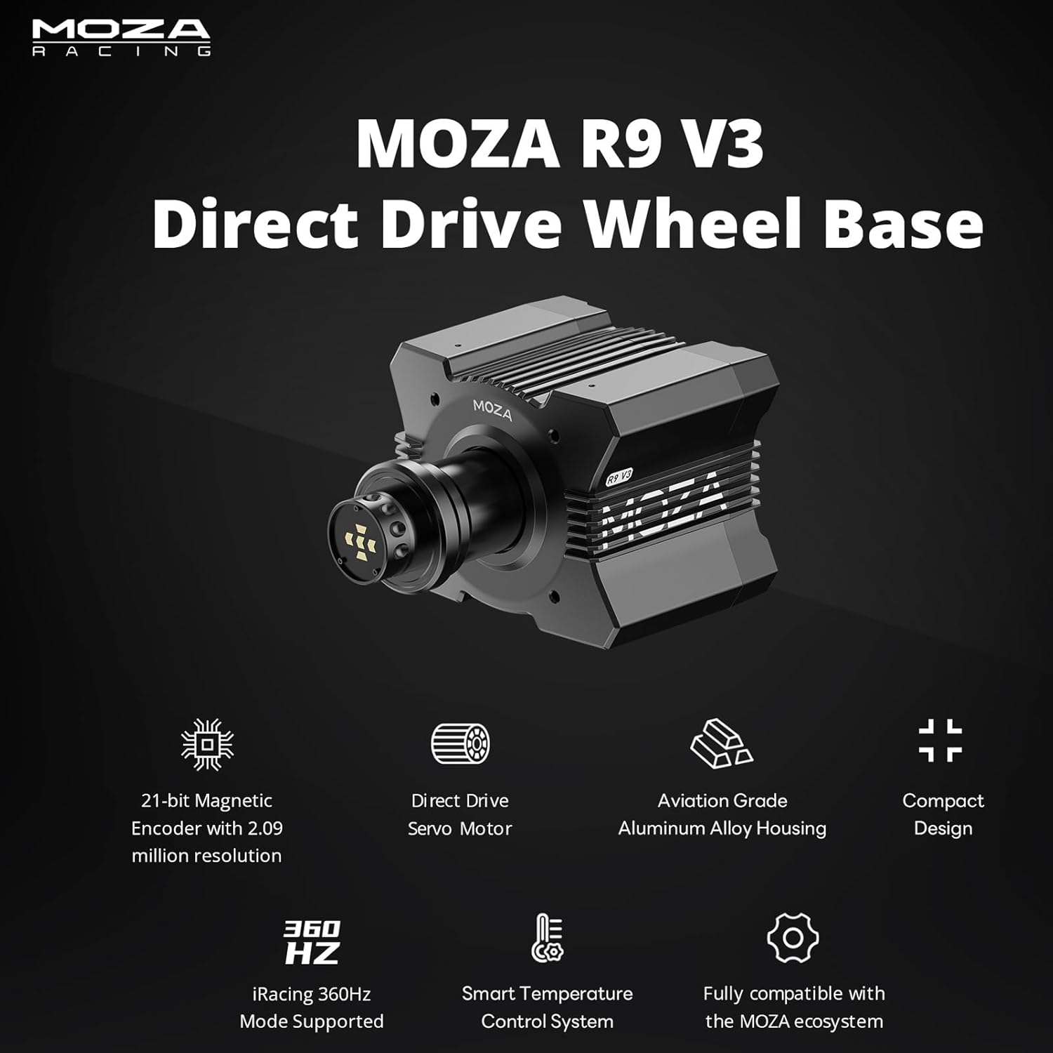 Moza R9 V3 Direct Drive Wheel Base