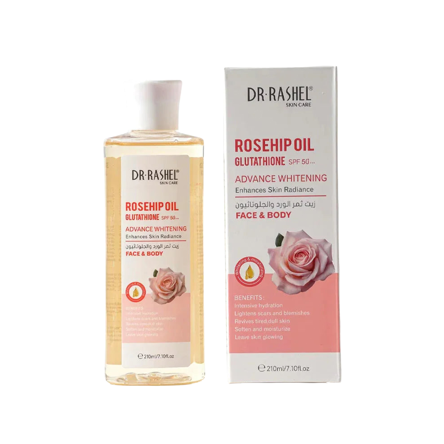 Dr. Rashel Rosehip Oil Advanced Brightening Face & Body Spf50 210Ml