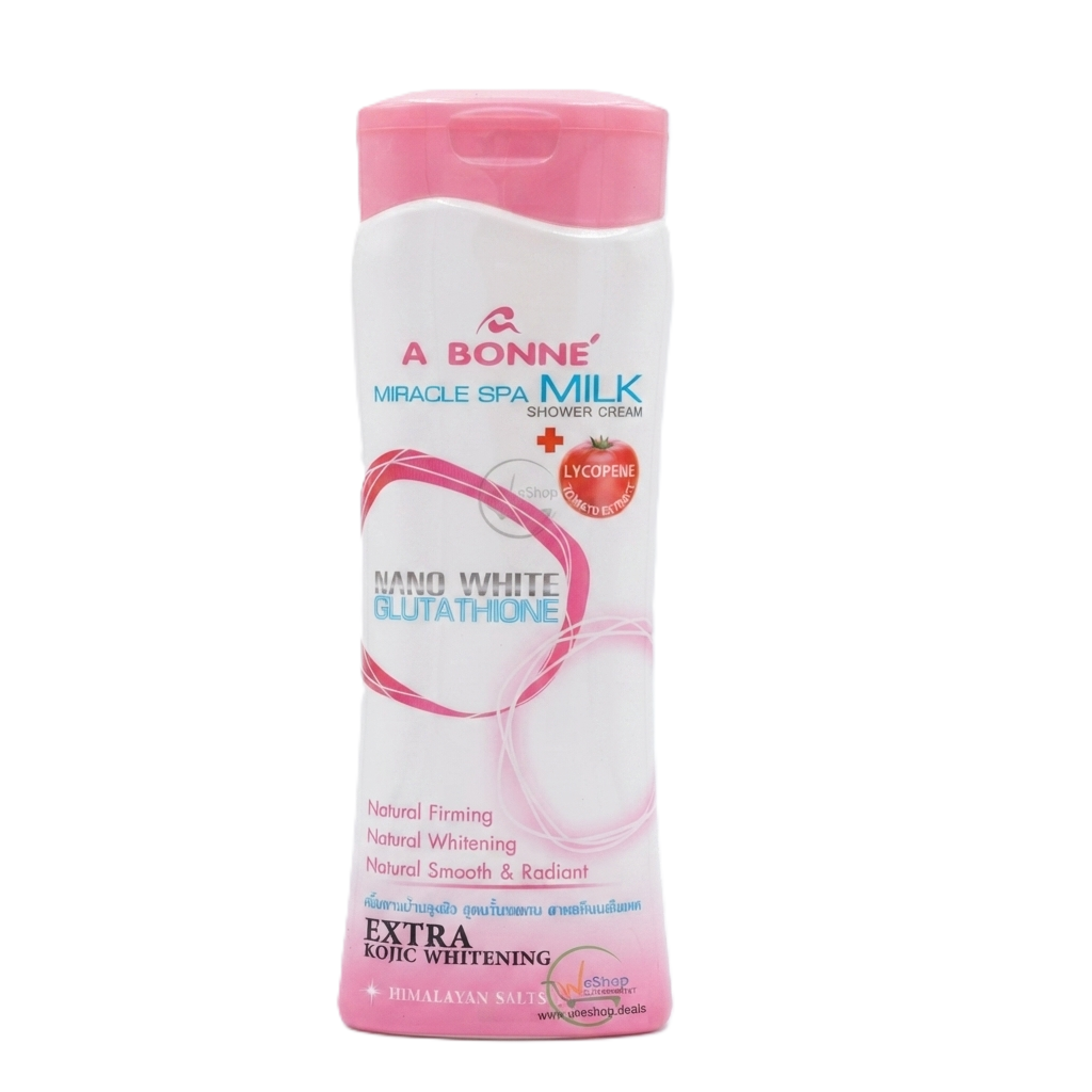 nano white glutathione A Bonne Miracle Spa Milk Shower Cream 400 ml IV Therapy & Nutrient Type: Beautiful Skin Size:X-Large