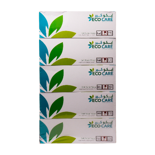 Eco Care Facial Tissue 2Ply 5 x 200 Pieces