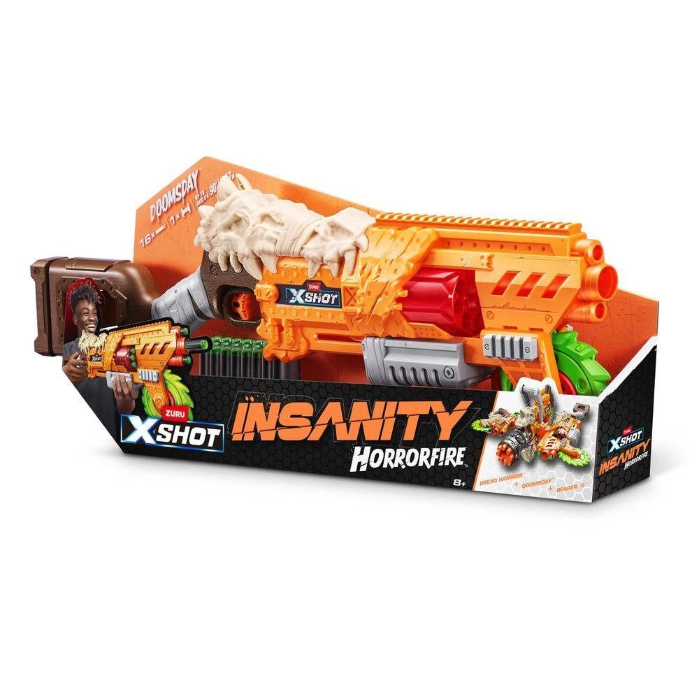 X-Shot Insanity HorrorFire Reaper X – Lanzador De Dardos Con