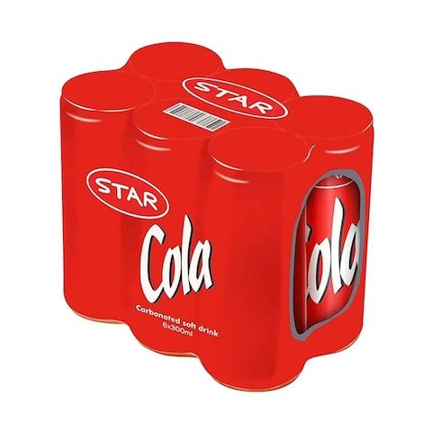 Star Cola Cans 300Mlx6Pieces