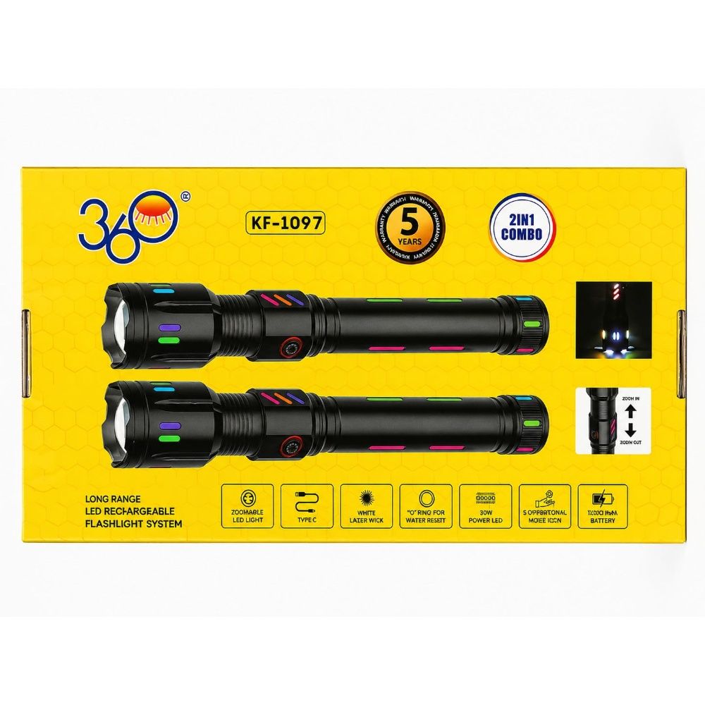 2 and 1 led rechargeable flashlight Bunk House The Lookout 2-in-1 Lantern & The Bell + Howell Bionic Work Light Beam is a powerful LED work light that is perfect for a variety of tasks 2 in 1 LED Flashlight