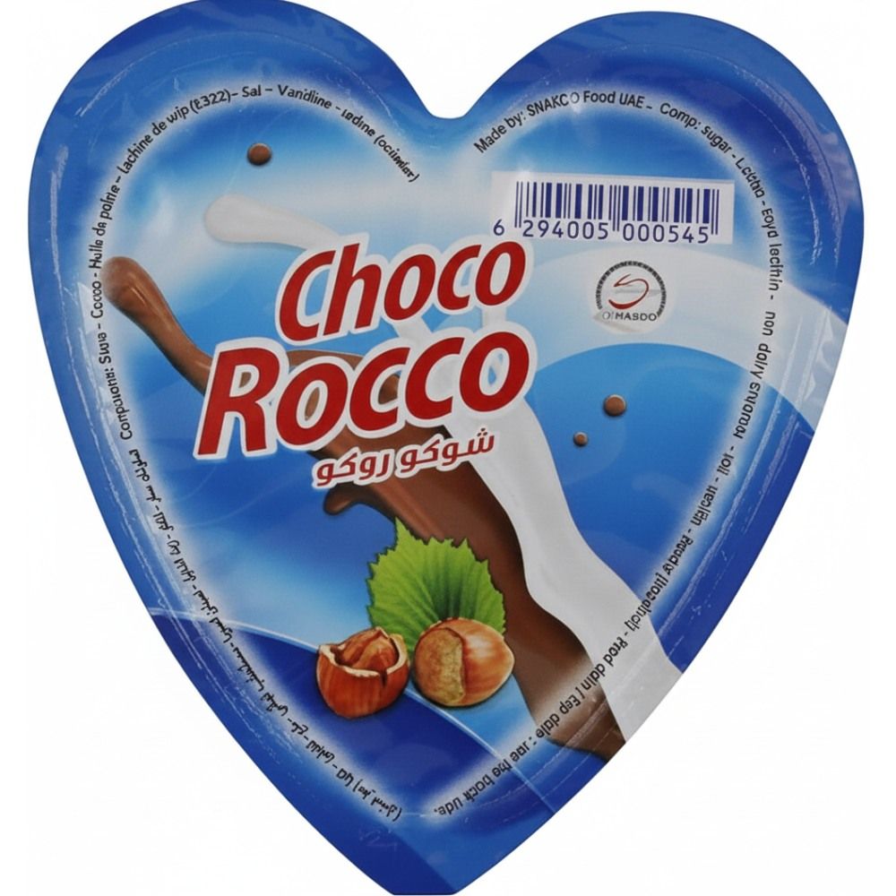Coco Roco Hard Candy Choco Rocco Choco Cream Heart 15Gm