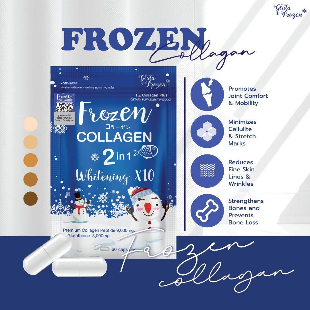 frozen collagen glutathione Buy Gluta 2 In 1 L-Glutathione Whitening 60s Premium Collection Tonic Blanchisseur Serum With Take 2 capsules per One-off purchase:1 month