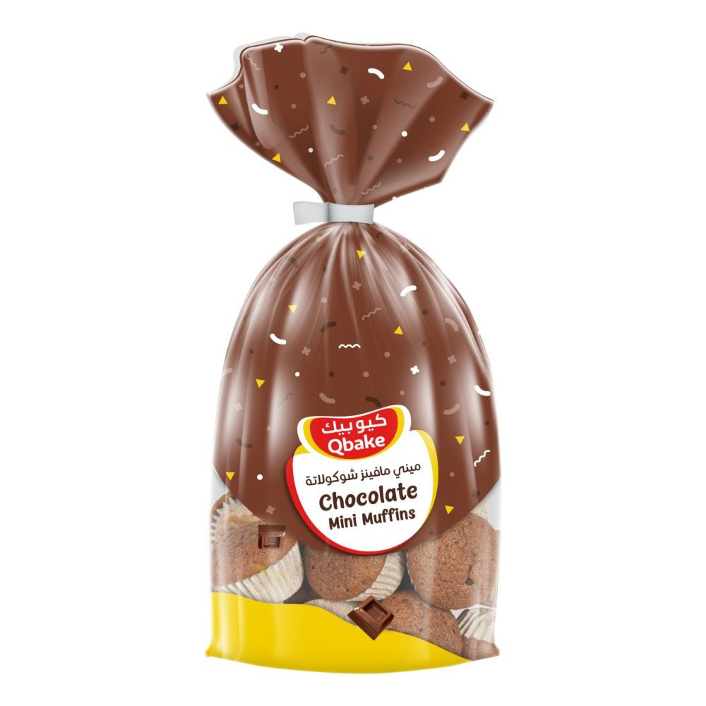 Qbake Mini Chocolate Muffins, 195g