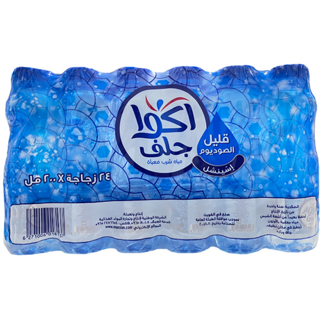 مياه أكوا جلف ٢٤ × ٢٠٠ مل