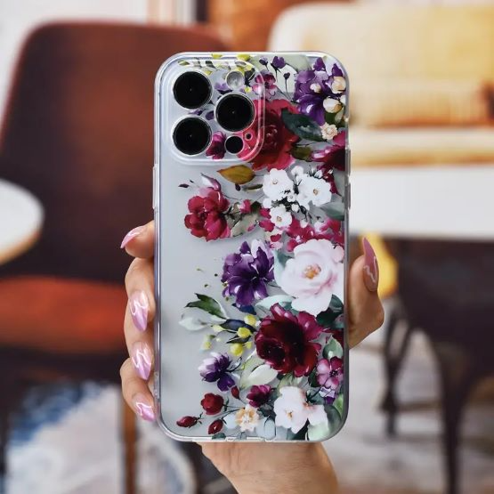 Flowers Pattern Design Case For IPhone 14Plus