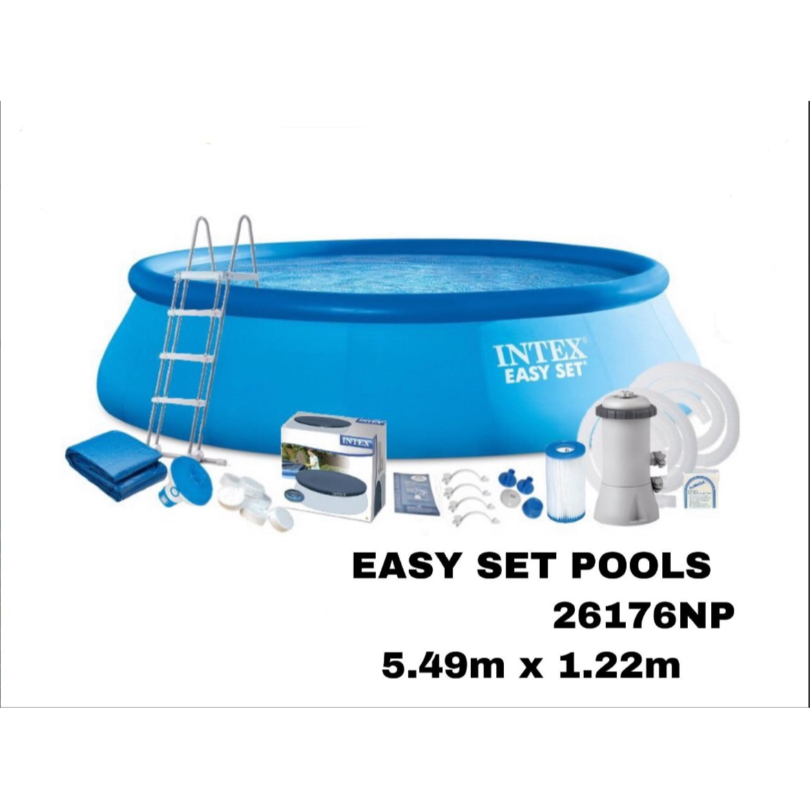 Set Down Pool EASY SET® POOLS - 5.49m x 1.22m with Installation