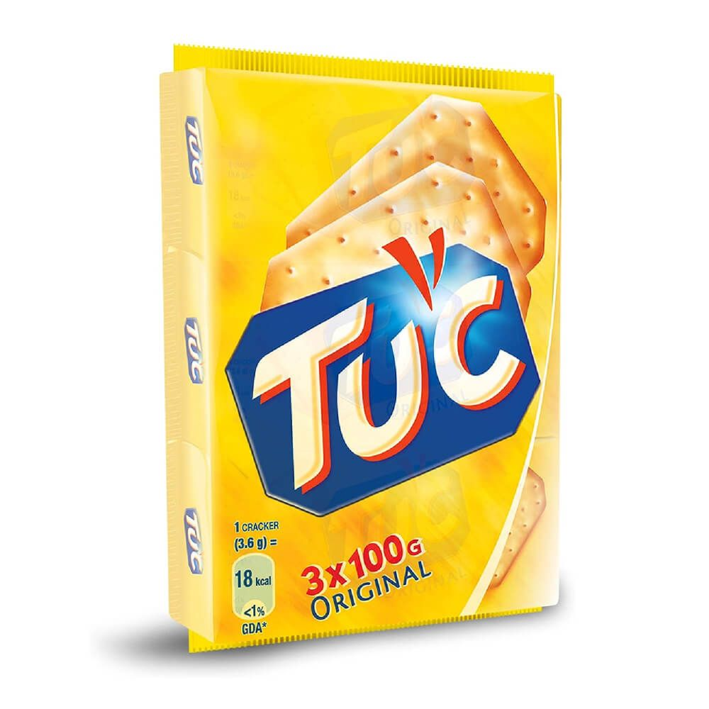Tuc Rackers Tuc Original Crackers Pack, 3x100g