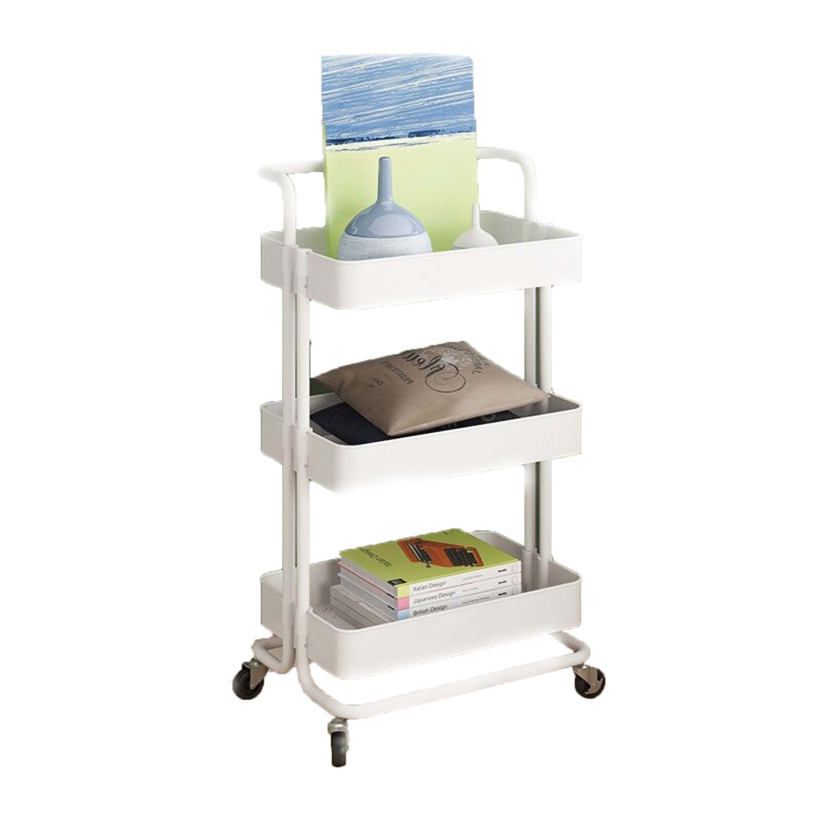 Storage 3 Tier Rolling Trolley 