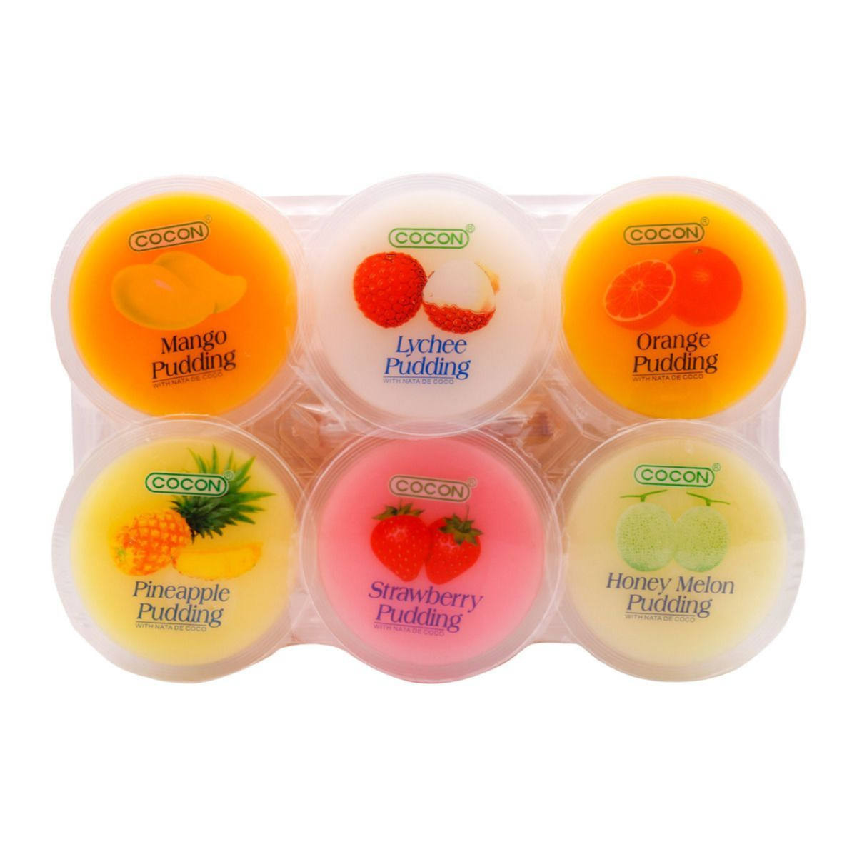 Cocon Assorted Pudding, 6X80G
