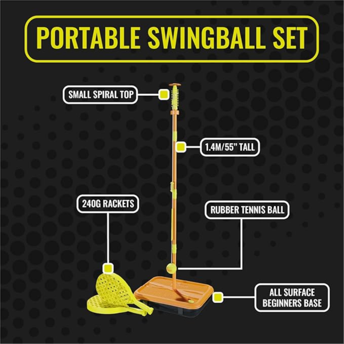 W Swing Ball Racket Swingball Game Set - for Kids and Adults