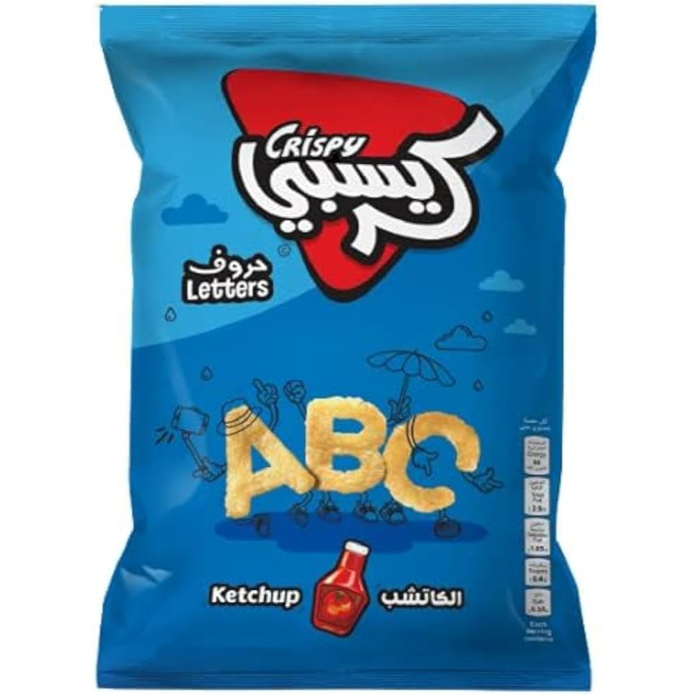 Crispy letters Snacks Ketchup 80g