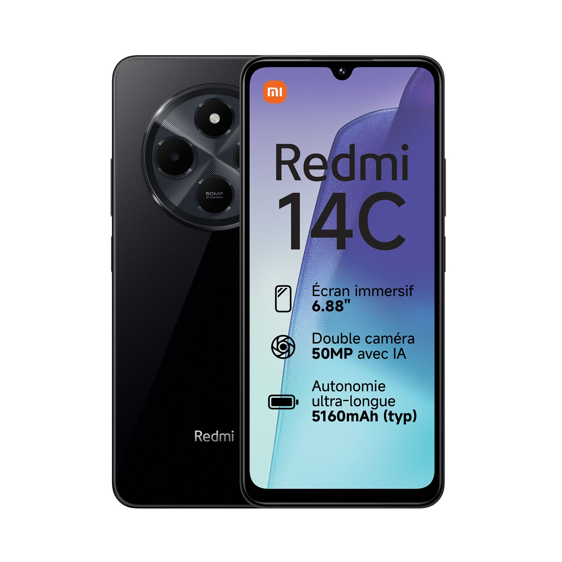 Xiaomi Redmi 14C Dual Sim 6+6Gb 128Gb-Midnight Black