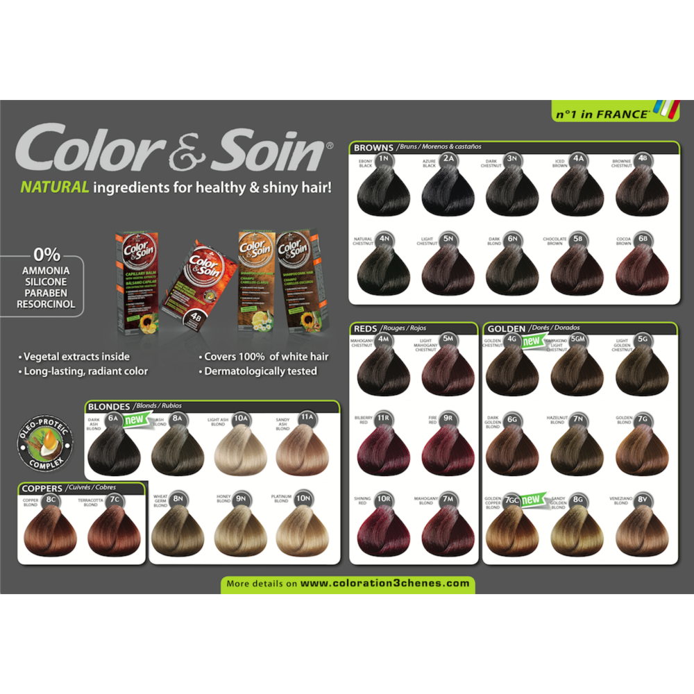 Color & Soin Hair Dye 5N - Light ChestNut