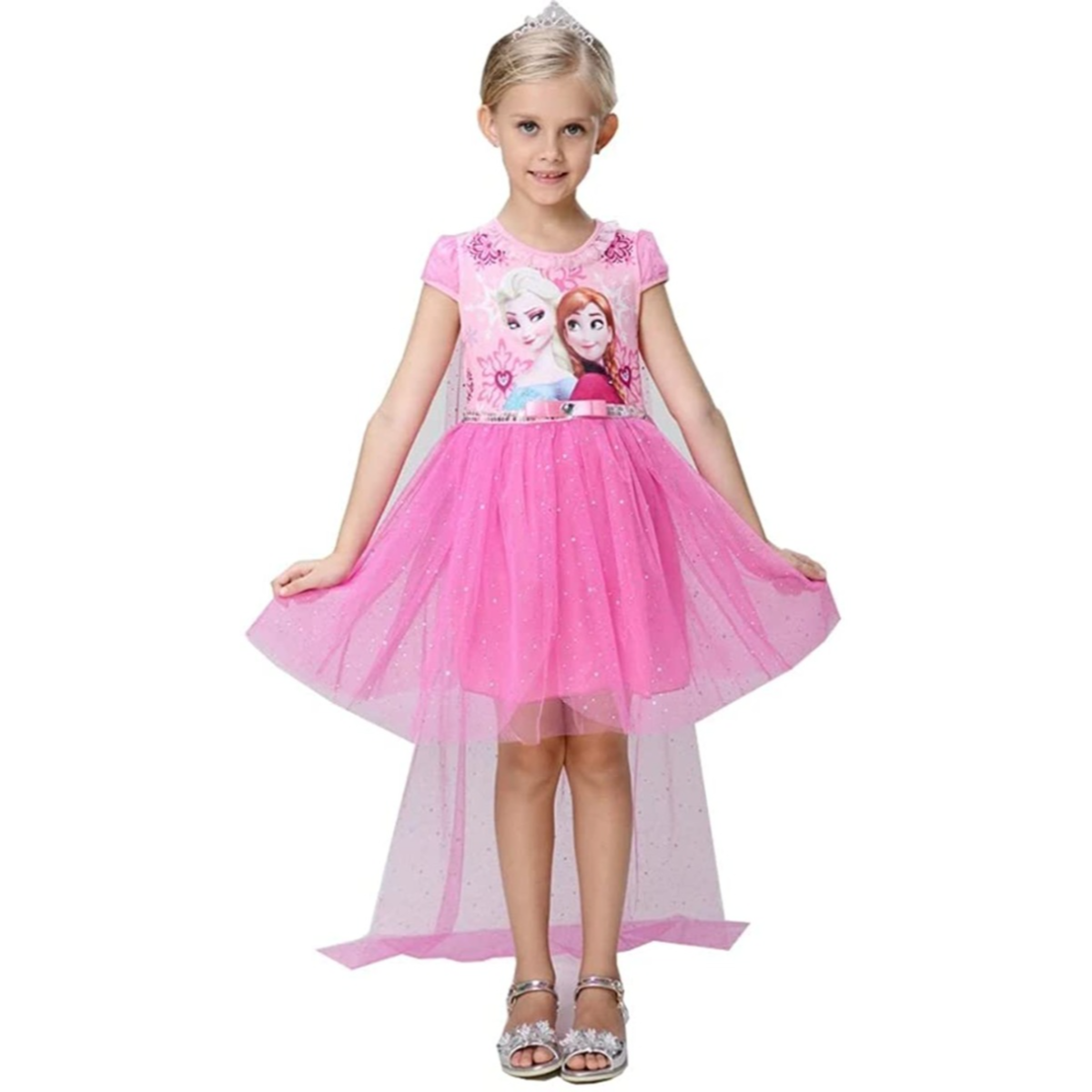 pink elsa dress Kids Summer Party Dress Birthday Dress Up for Girls 3T Sun Baby Watch her face light up as she steps into a world of magic Elsa Schiaparelli's Enduring Influence on