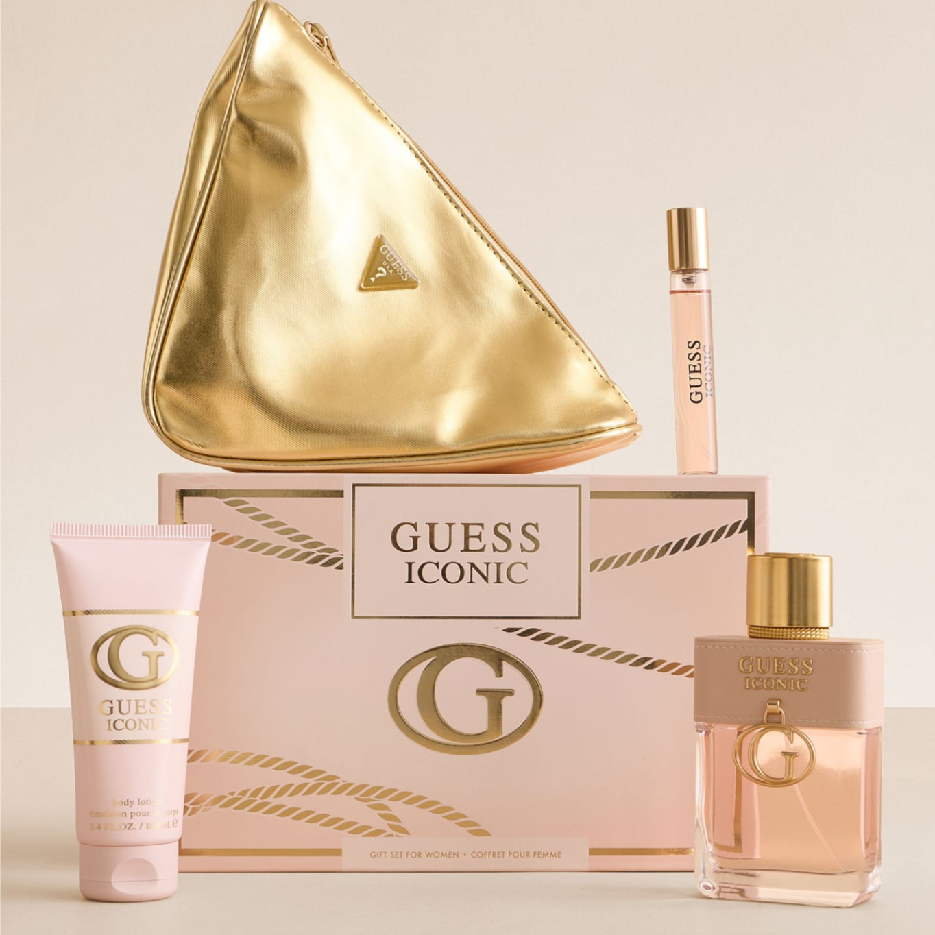 GUESSのICONIC GIFT SET FOR WOMEN Guess Iconic (W) Set – Edp 100Ml + Edp 15Ml + Bl 100Ml + Pouch