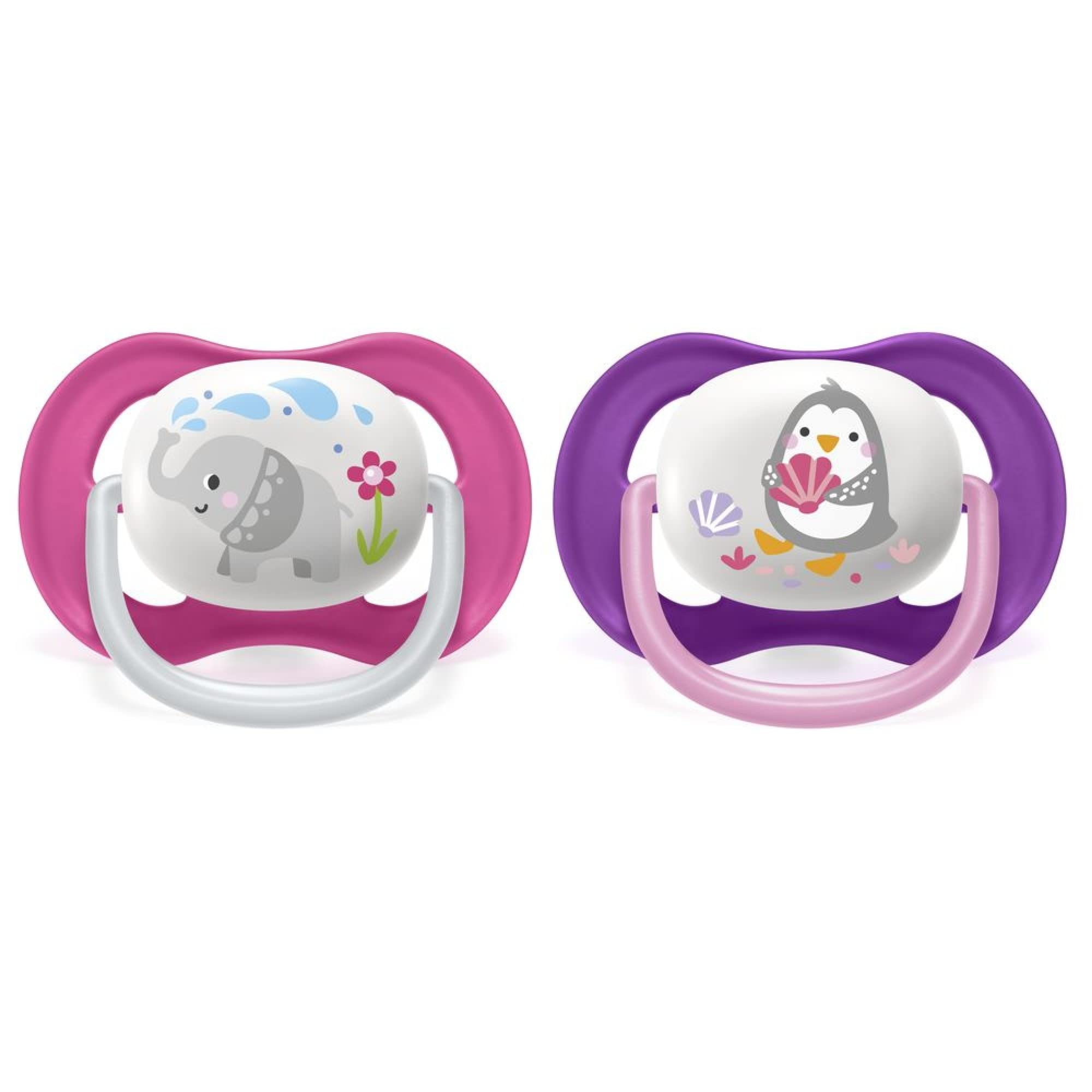Philips Avent Ultra Air Soother – SCF080/12 – 6–18 Months (Animals) – 2 ...
