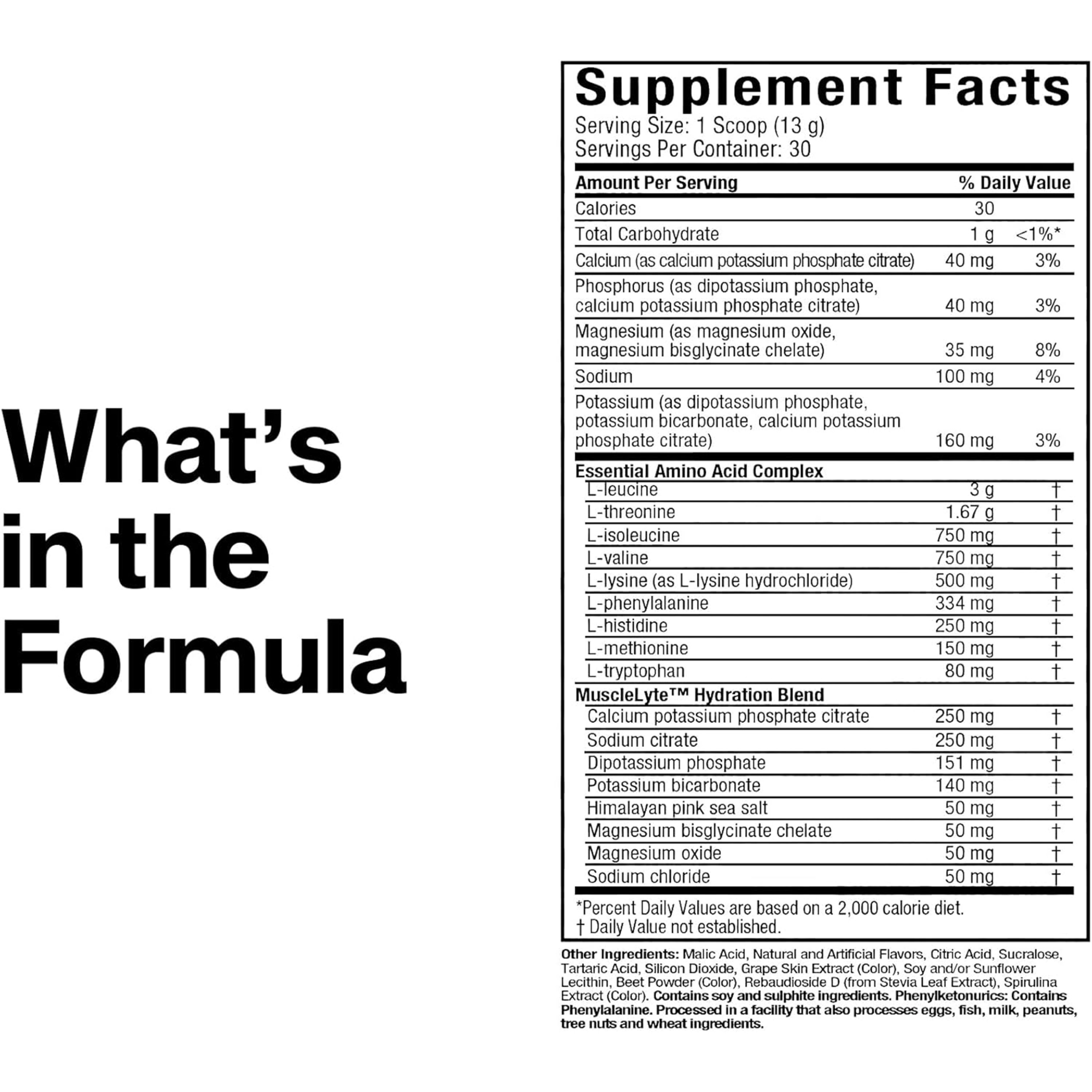 MuscleTech Platinum 100% EAA+, Grape, 30 Servings