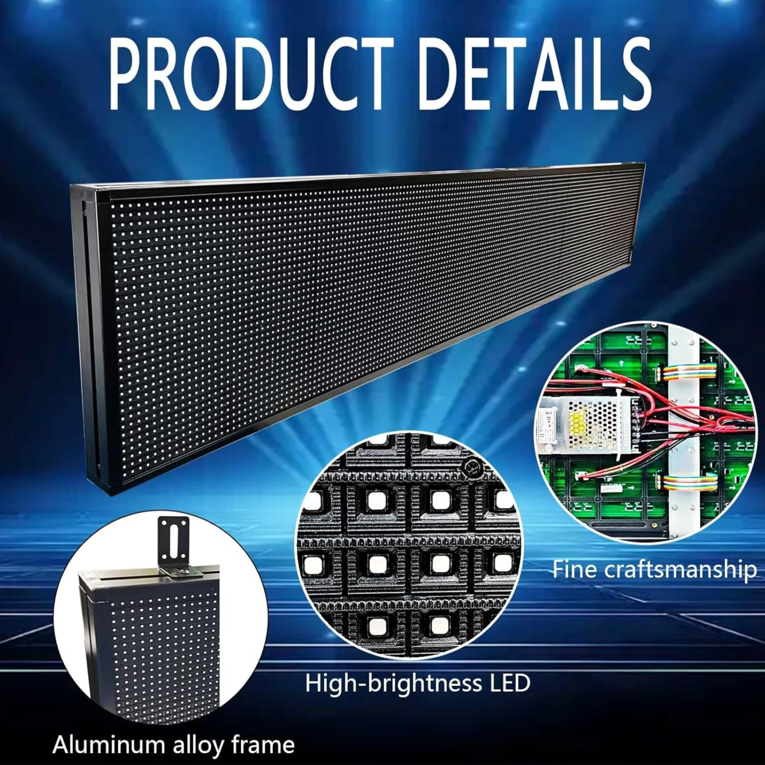 LED Scrolling Display Board – Programmable Digital Moving Message Sign ...
