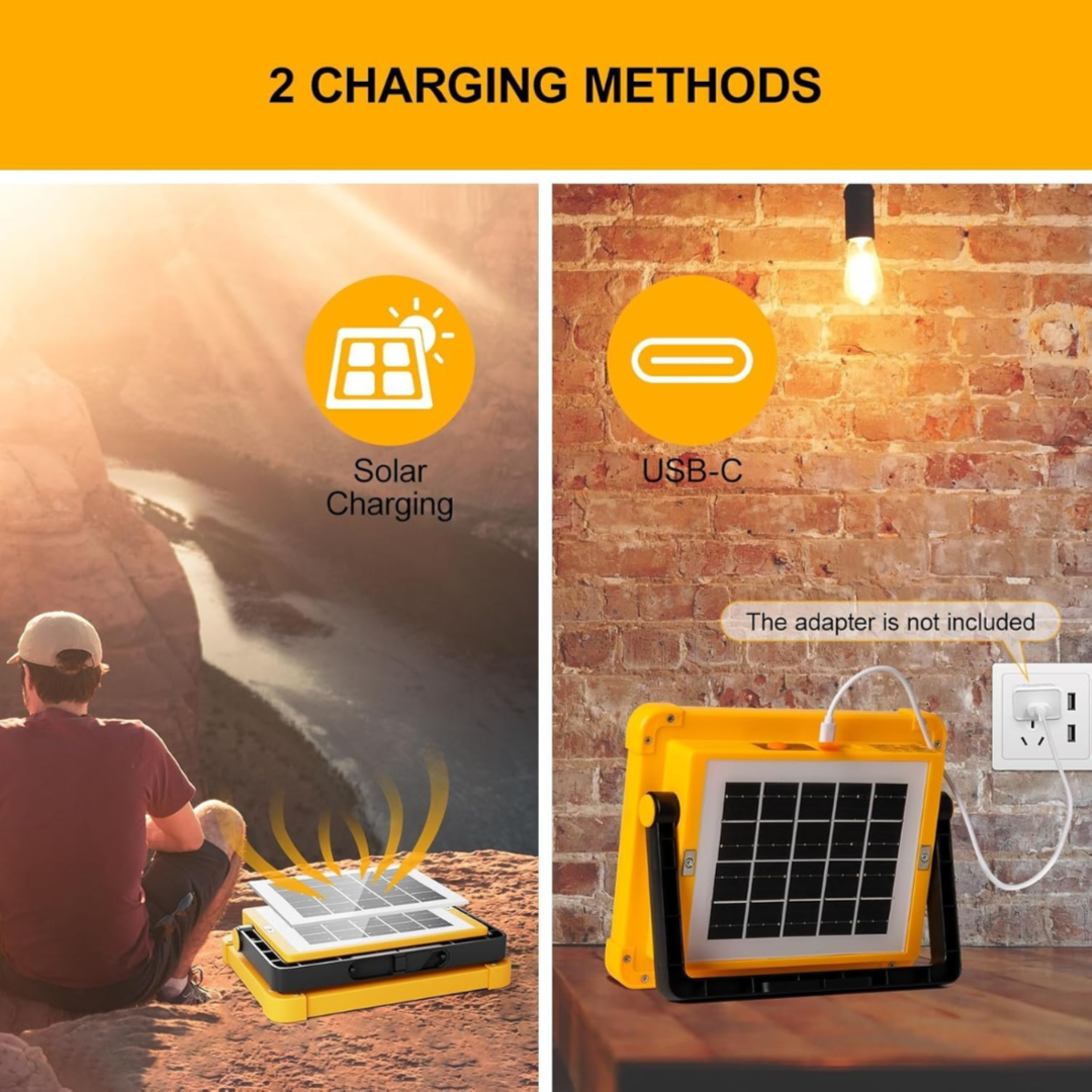 Solar LED Light with Power Bank USB-A Port