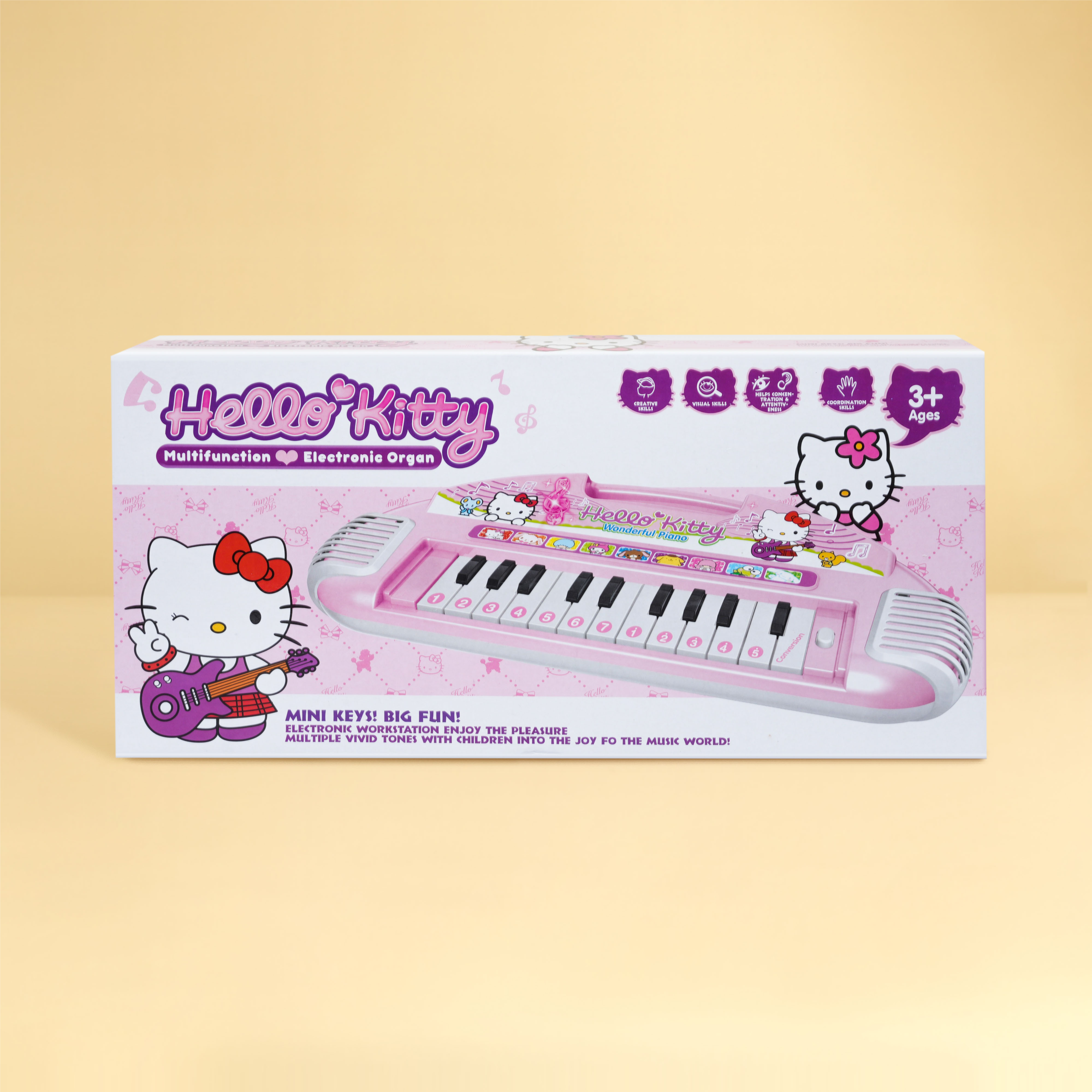 Hello Kitty Kids Mini Electronic Keyboard Piano Toy