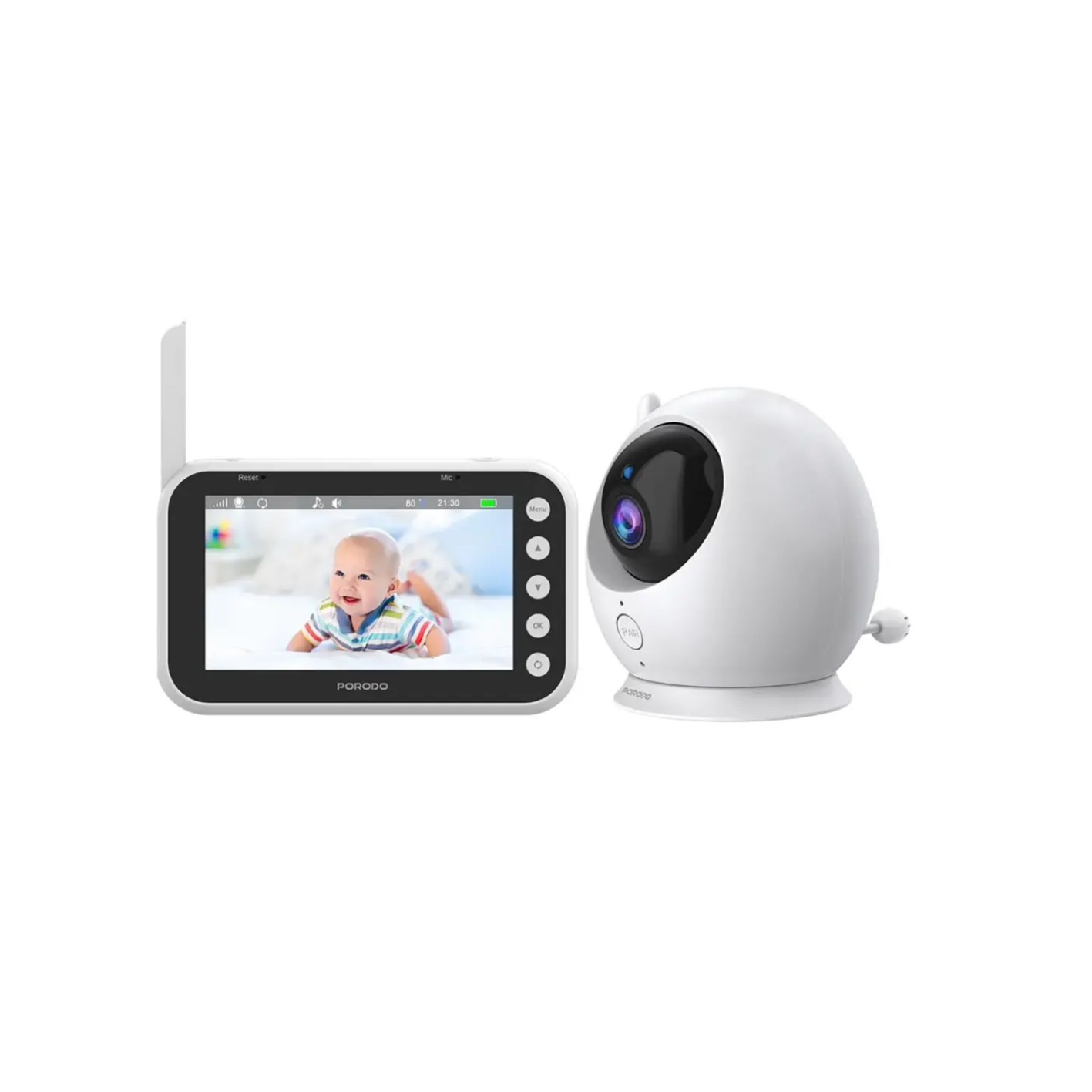 Porodo Lifestyle Lumi Baby Monitor with Camera and Display
