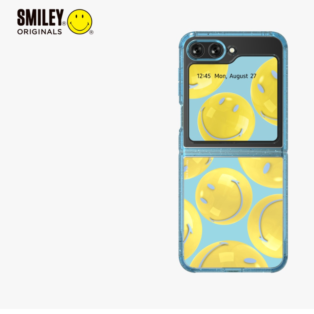 Samsung Galaxy Z Flip5 Smiley Dew Eco-Friends Case Original - Blue