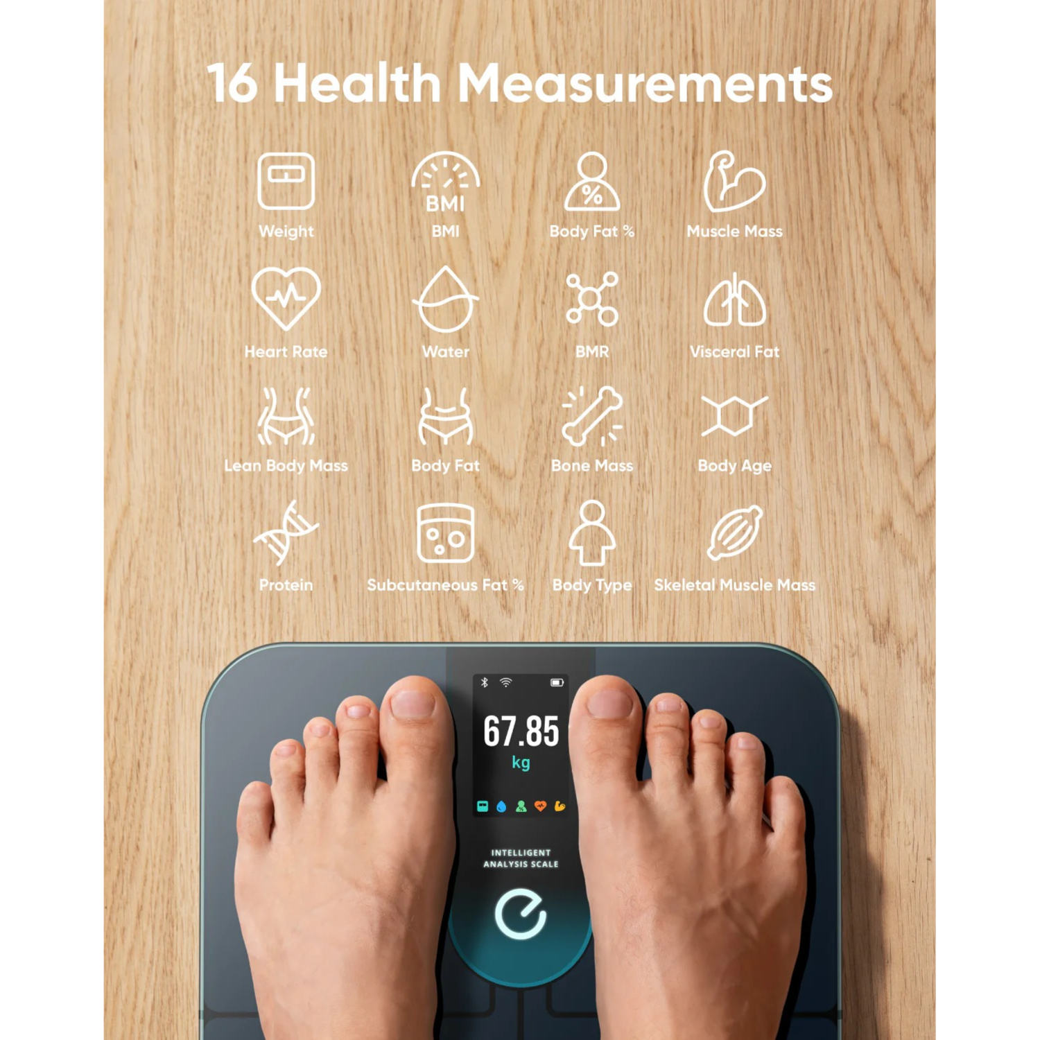 Anker Eufy Smart Scale P3 | 16 Health Measurements | LED Display