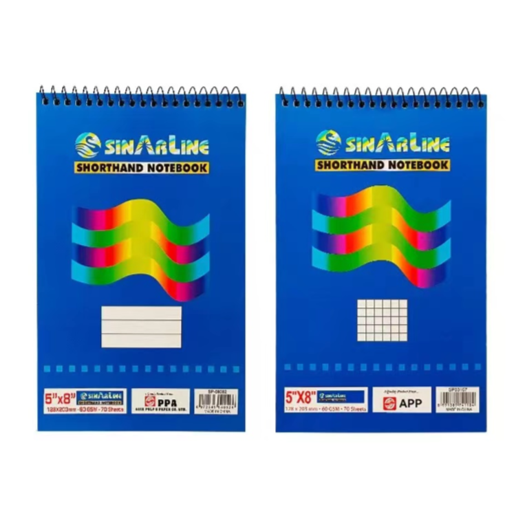 Sinarline Spiral Shorthand Notebook (5 x 8in, 2Pieces)