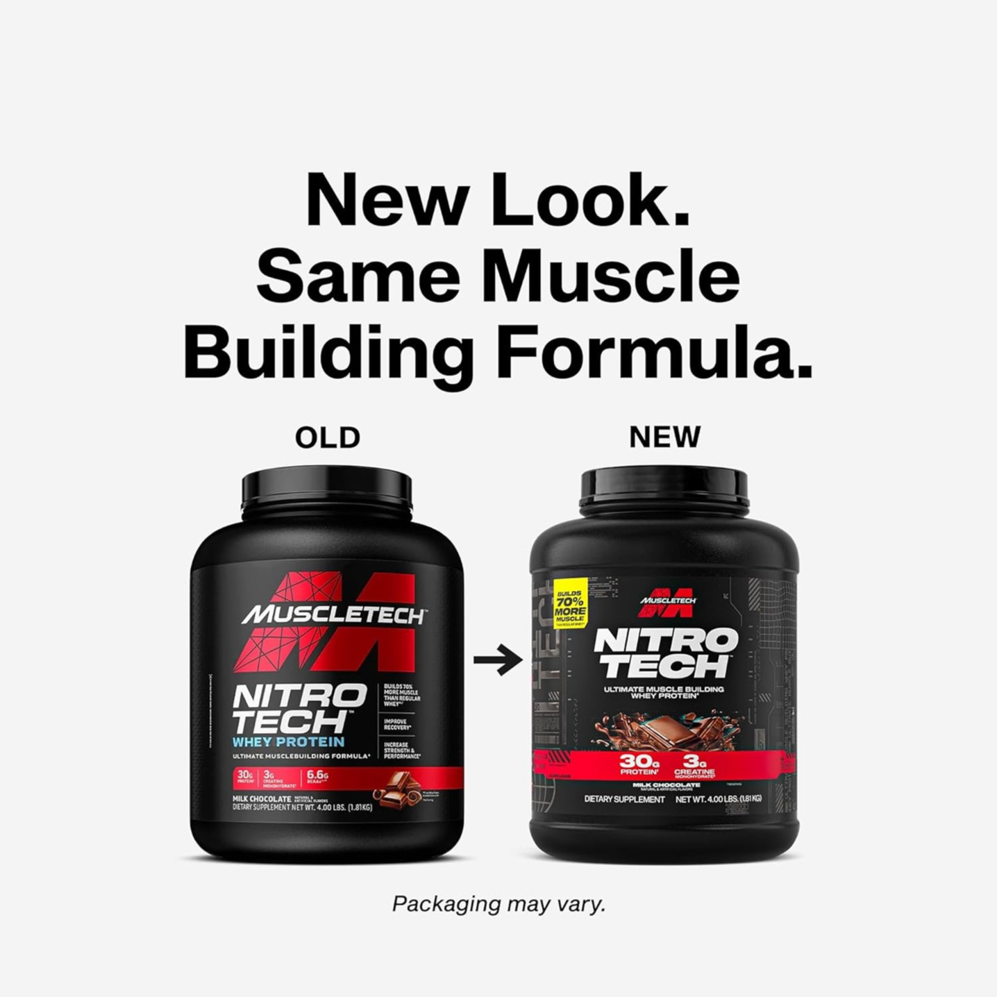 MuscleTech NitroTech Whey Protein Milk Chocolate – 4 lbs