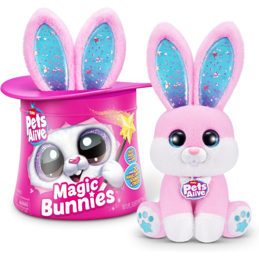 Zuru Pets Alive Magic Bunny Surprise Robotic Pink Bunny - Series 1
