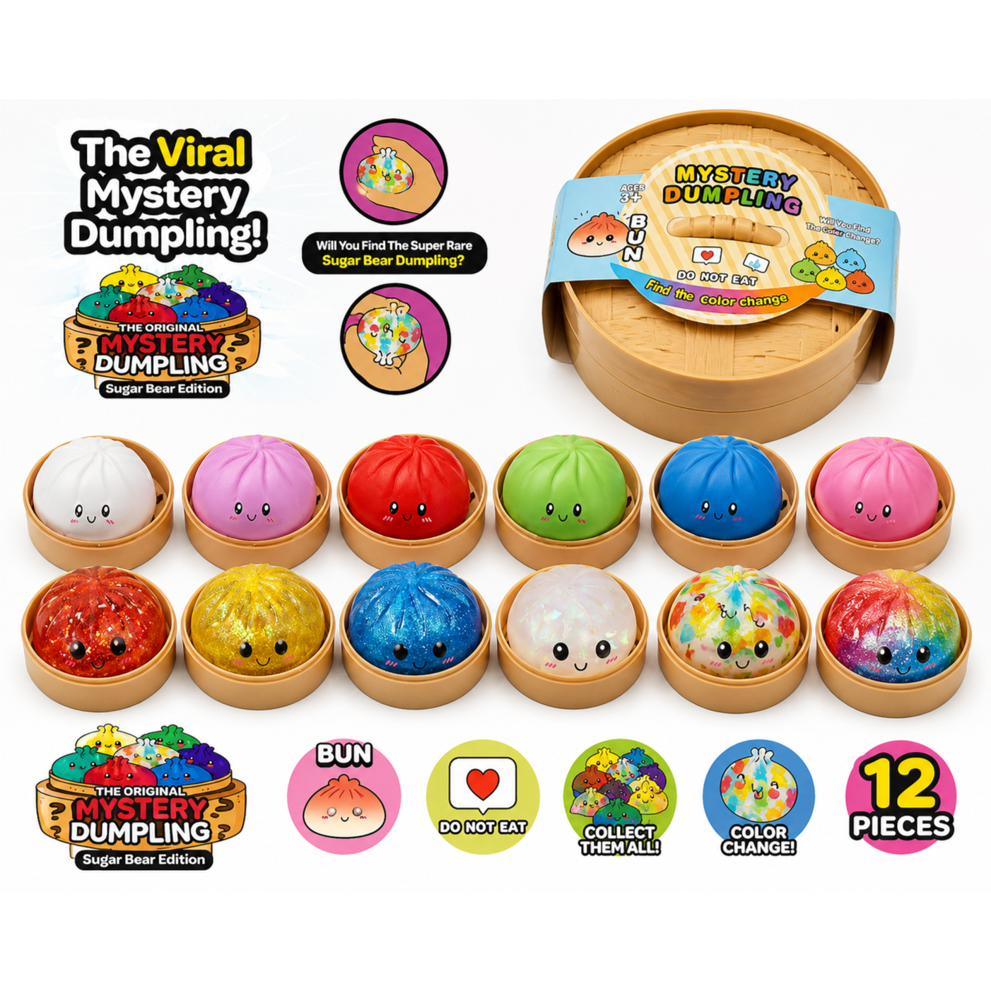 The Original Mystery Dumpling Collectible Squishy Toy – Blind Box