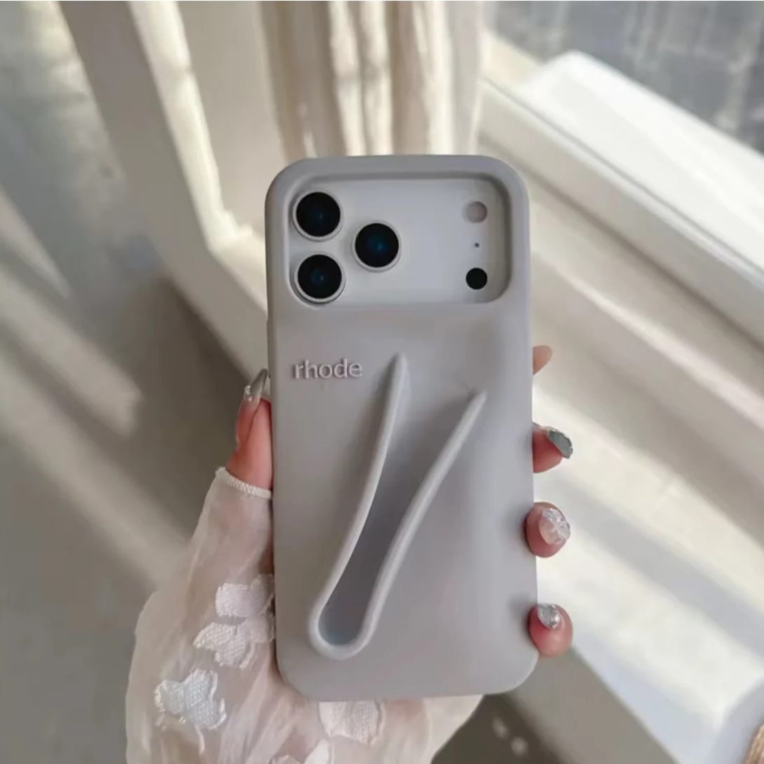 Rhode Lip Case Compatible with Iphone 17 pro max-Grey