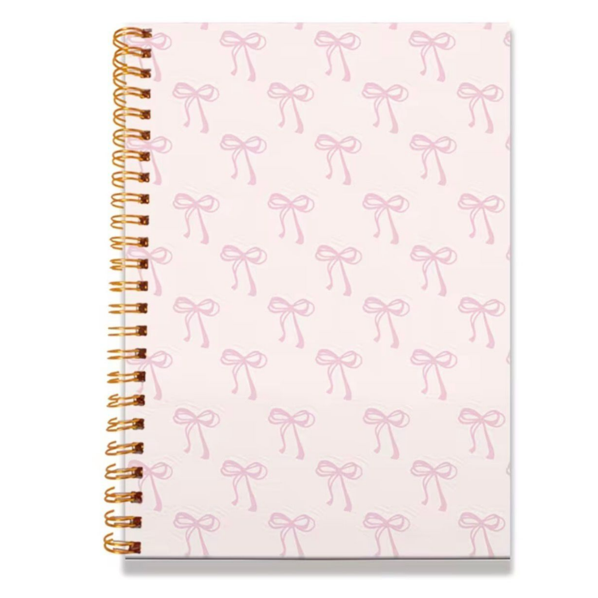 Pink Bow Spiral Notebook