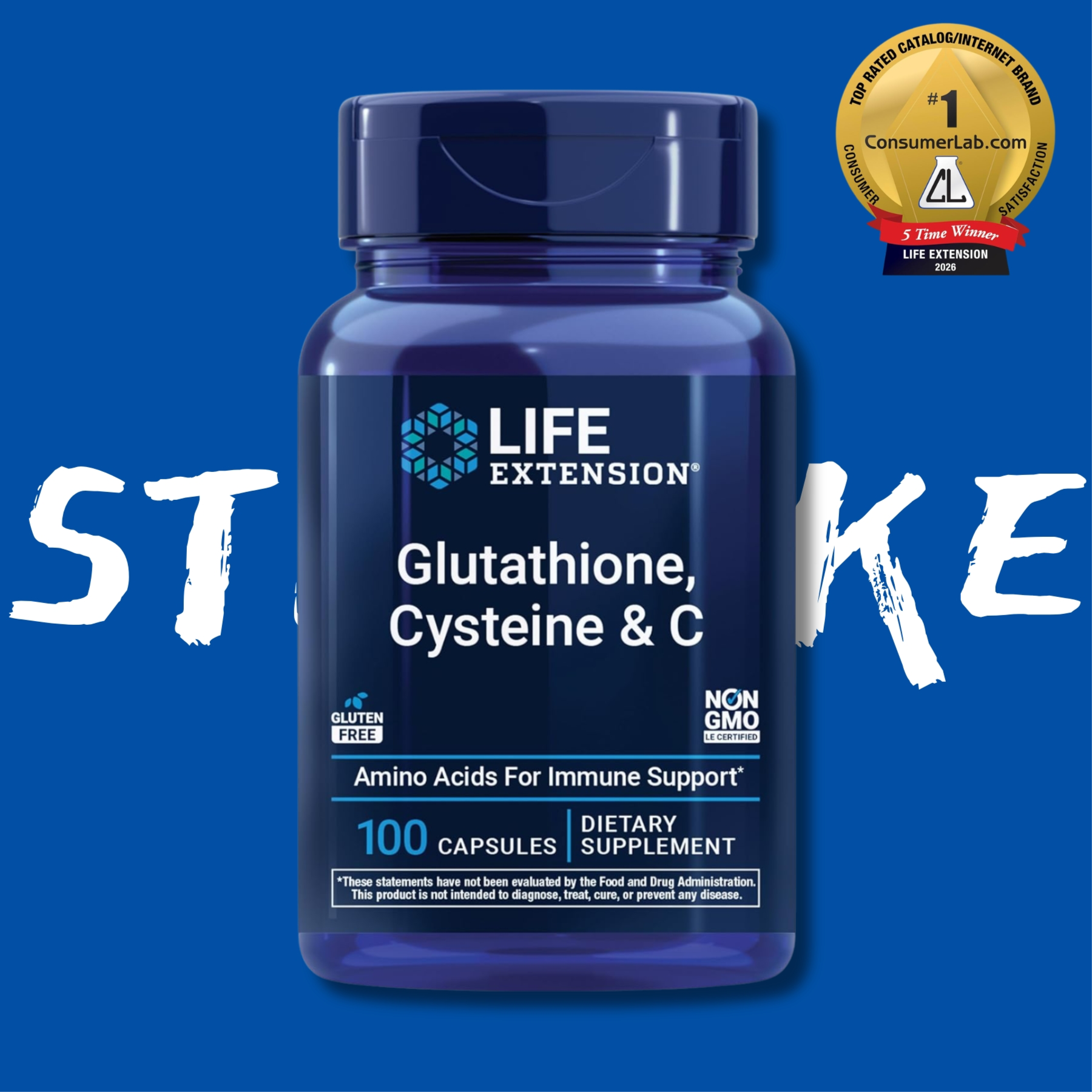 glutathione cysteine & c 100 capsules Life Extension Glutathione, -100Capsules Umbrella Labs Introduces Research markup2 Size:60