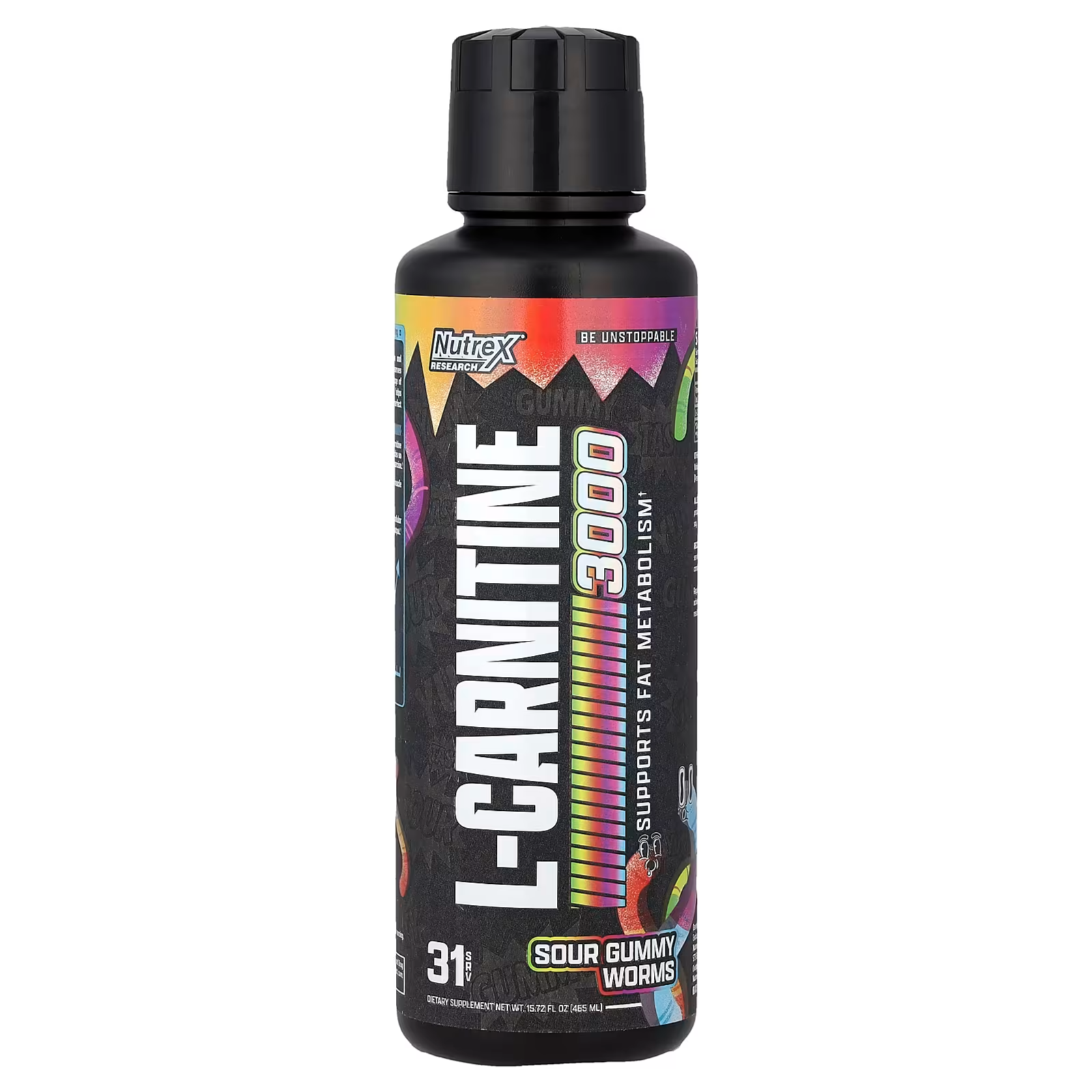 nutrex l carnitine 3000 MG SOUR GUMMY WORMS 31R Vitamin C supplement Tatiomax Glutathione 2500mg Injections Size:50 Capsule