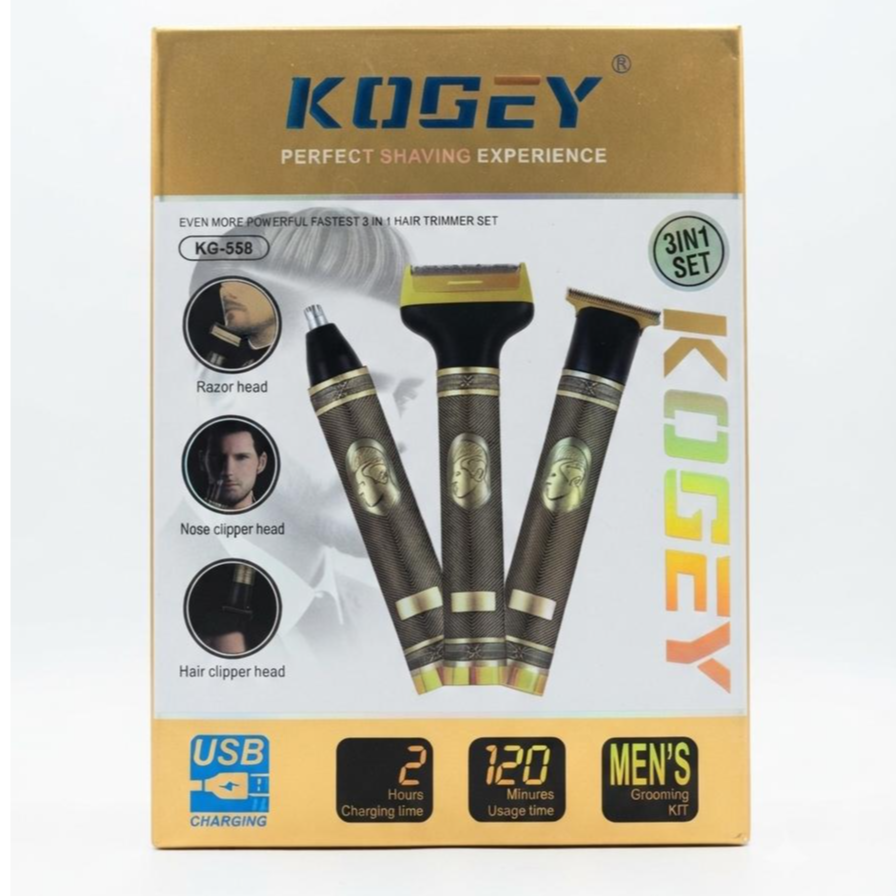 Kogey KG-558 3-in-1 Men's Grooming Kit