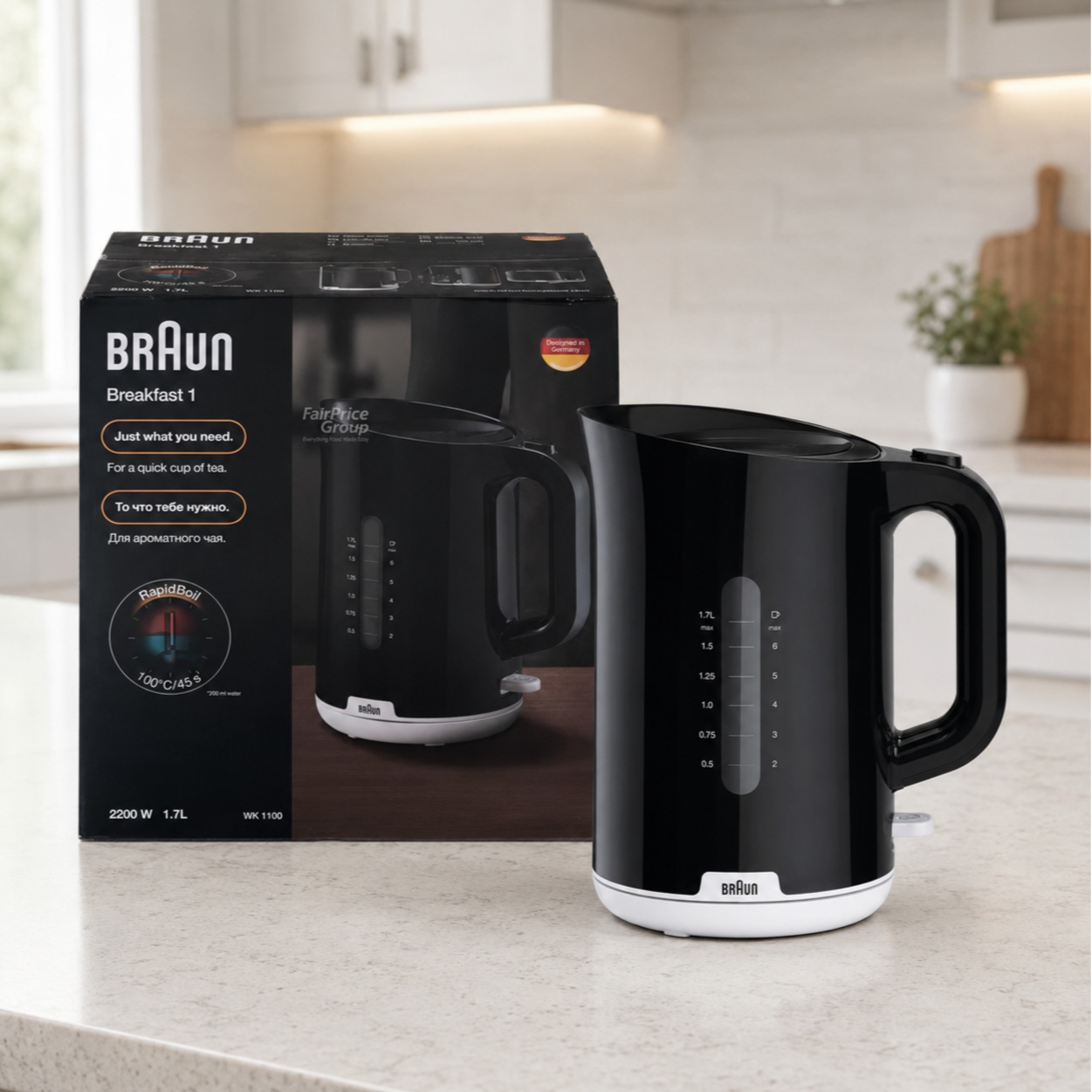 Braun Breakfast 1 Water Kettle 1.7L 2200w