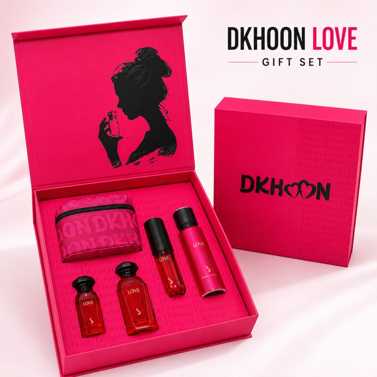 Dkhoon Love Luxury Perfume Gift Set with Perfume 100ml and 30ml